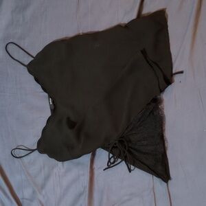 Sheer cami with Side Lace design